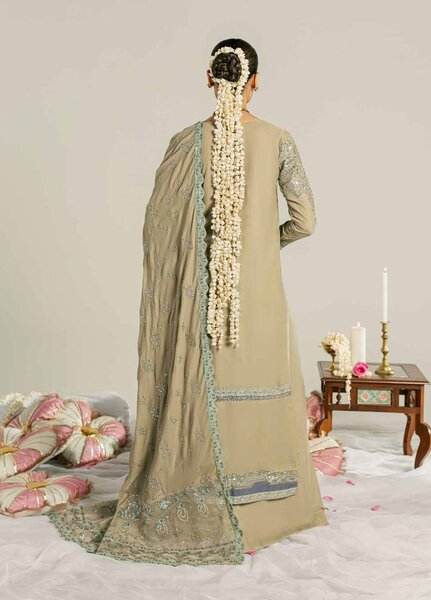 Maya by Nureh Unstitched Embroidered Velvet 3 Piece Suit NU26UMV NW-132 - Wedding Collection