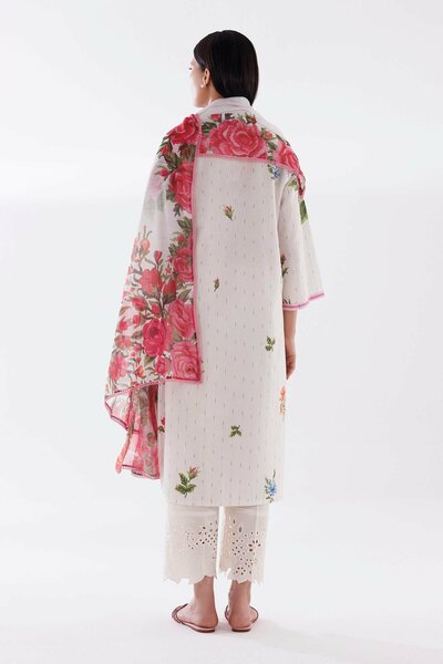 Stitched Printed Textured Shirt