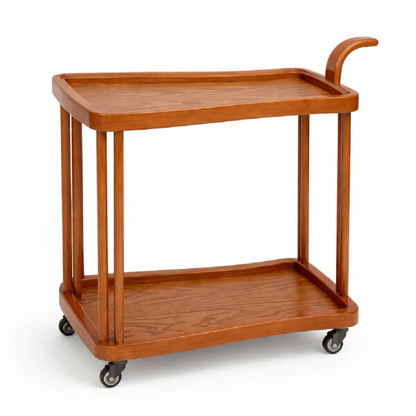 Elan Solid Wood Tea Trolley with Wheels