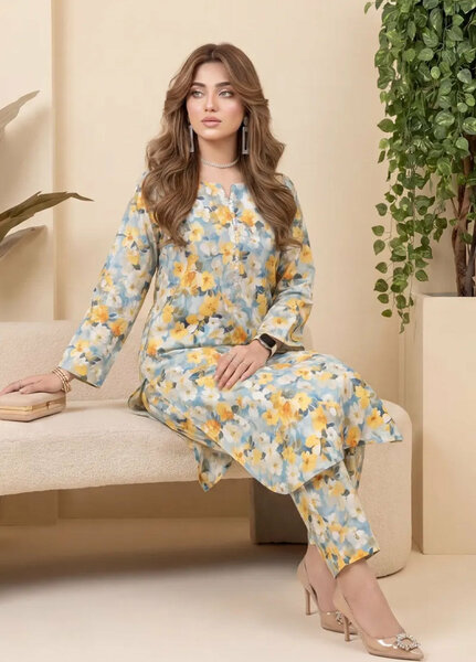 Salitex Unstitched Printed Lawn 2 Piece Suit SUNS82AG2015 Summer Collection