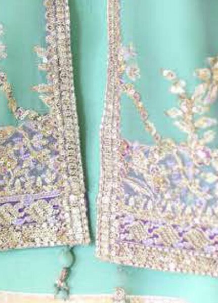 Whispers of Grace by Roheenaz Unstitched Embroidered Chiffon 3 Piece Suit RN26UWG Theodora RUNCH260205 - Wedding Collection