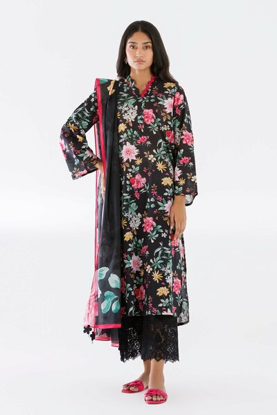 Stitched Printed Lawn Shirt + Dupatta