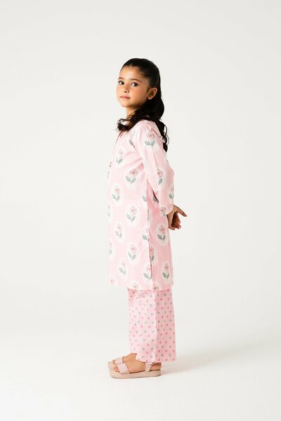 Floral Frams Printed Kurta Set - 2pc