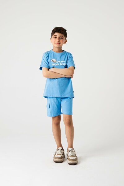 Boys Blue Super Heroes Co-ord Set