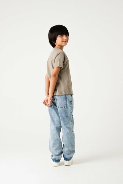 Boys Steel Grey Henley T-Shirt