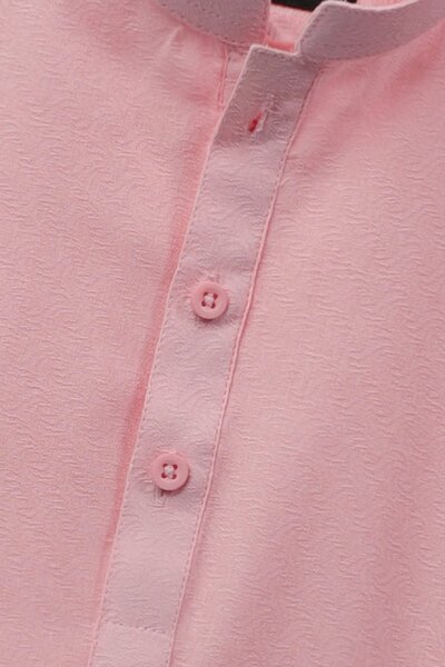 Boys light Pink Ethnic Cotton Kurta