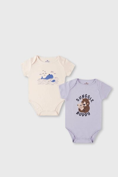 Boys Ocean Buddy Romper Set (Pack of 2)