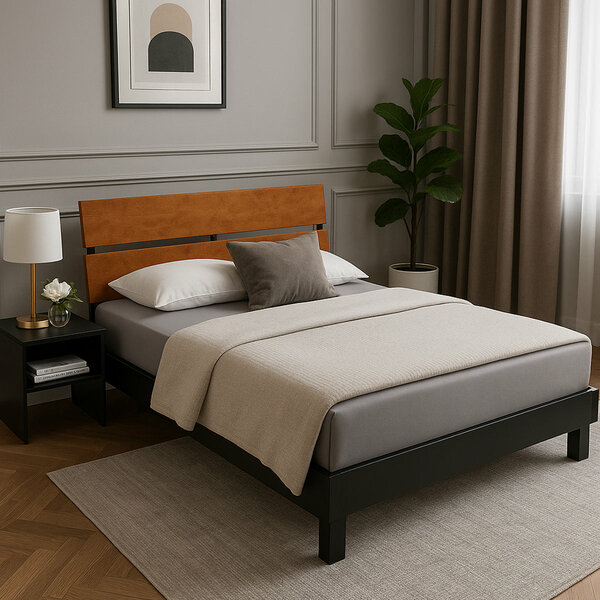 Shane King Size Bed & Dresser with Padding