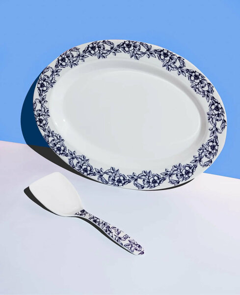 Azure Blossom Dinner Set