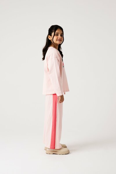 Girls Powder Pink Dreamy Co-ord Set