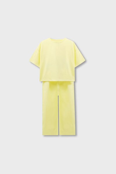 Solid Lemon Summer Co-ord Set