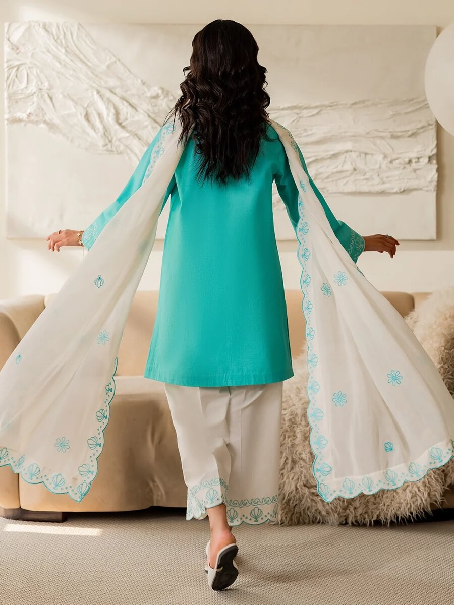 Sea Breeze - 3Pcs Embroidered Set