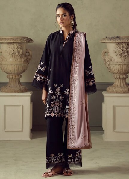 Sahar Unstitched Embroidered Khaddar 3 Piece Suit Zarelle Winter Collection