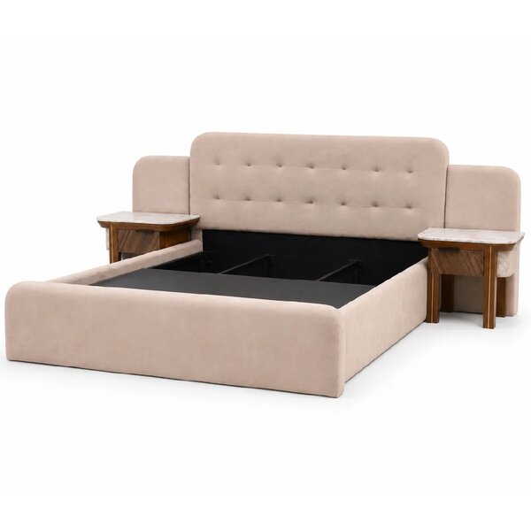 Clara King Size Bed with Side Tables