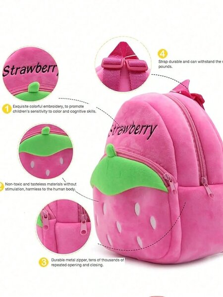 Shein - Cartoon Plush Backpack