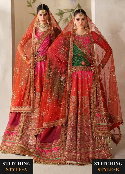 Chantelle by Baroque Unstitched Embroidered Raw Silk 3 Piece Suit BQ26UCF V14-D03 - Festive Collection