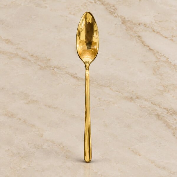 24-Piece Gold Finish Spoon Set 14 Gauge