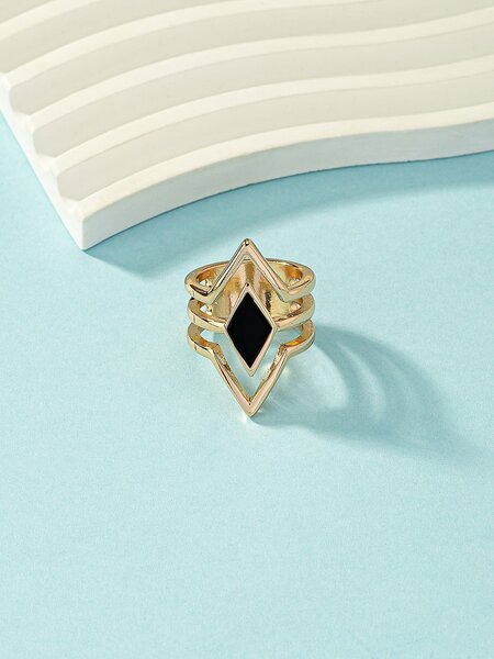 Shein - Geometric Decor Ring