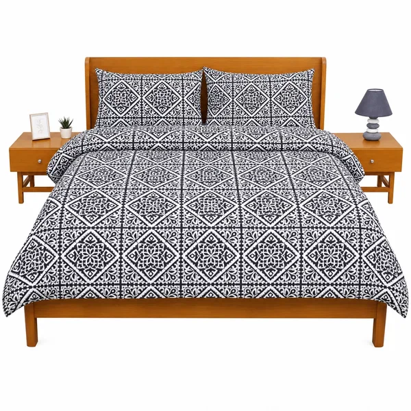Double Comforter Geometric Diamond