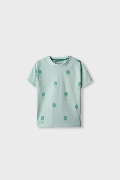Boys Mint Match Printed Tee