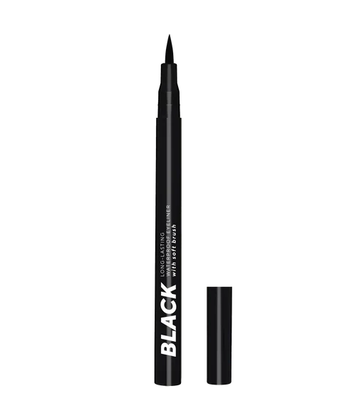 Lamel Long lasting With Soft Brush Eye Liner - 01 Deep Black
