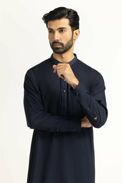 Regular Fit Embroidered Suits