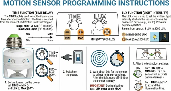 Home.Co - Sensor Bulb Holder