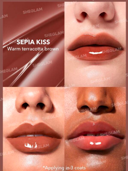 Shein Sheglam - Pout-Perfect Shine-Sepia Kiss