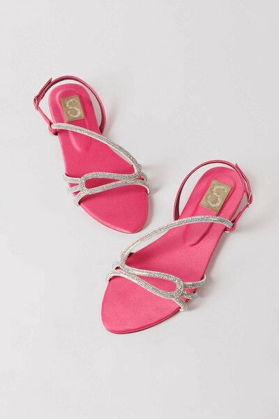 Pink Slingback Sandals