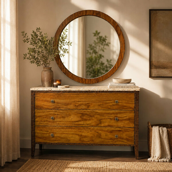 Earth Line Dresser with Mirror