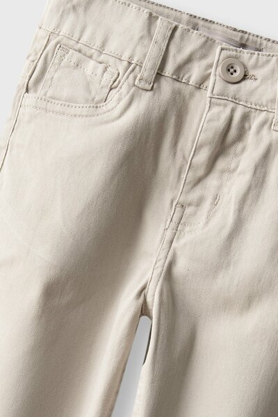 Bpys Light Stone Straight Twill Pants
