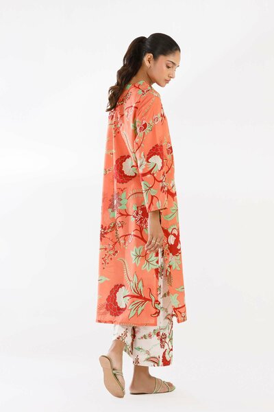 Stitched Printed Lawn Shirt+ Culotte