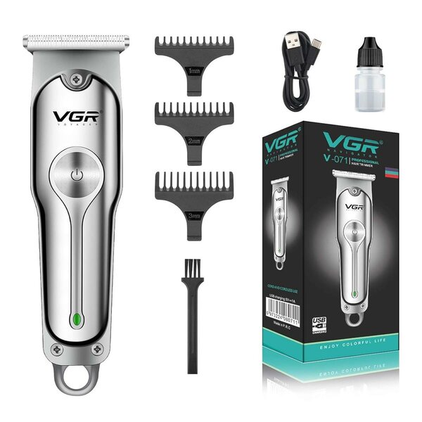 VGR -  V-071 Cordless Professional Hair Clipper Runtime: 120 Min Trimmer For Men With 3 Guide Combs