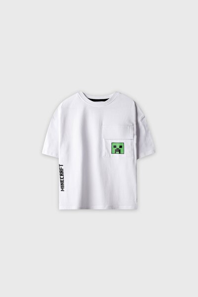 Boys Minecraft Drop Shoulder Tee