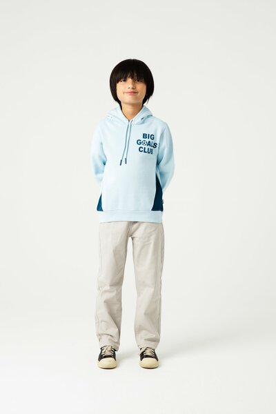 Boys Aqua Blue Goals Club Hoodie
