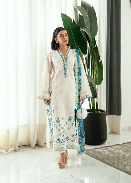 Virelle by Sahane Unstitched Embroidered Lawn 3 Piece Suit CG50004 Yvett - Casual Collection
