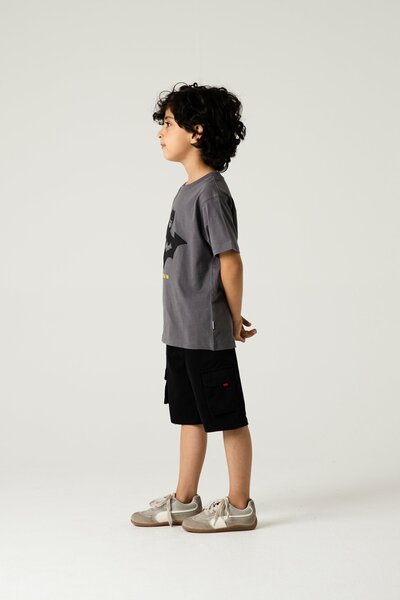 Boys Bat Emblem Graphic T-Shirt