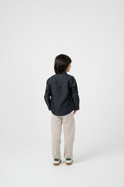 Boys Black Core Chambray Shirt