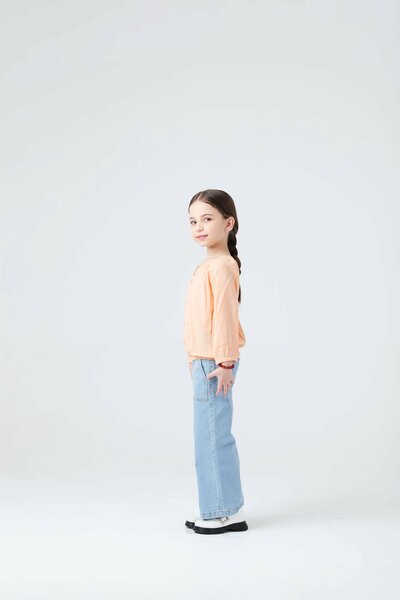 Peach Elasticated Top