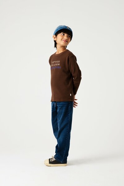 Boys Brownstone Explorer Waffle Tee