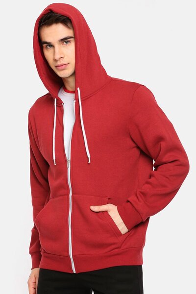 Ckh Men's Zipper Fleece Hoodie
