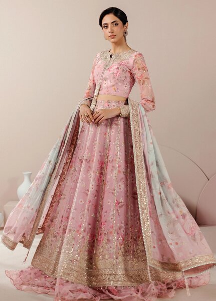 Roselle by Zarif Unstitched Embroidered Chiffon 3 Piece Suit ZR26UR ZRRPE-REVERIE 04 - Festive Collection