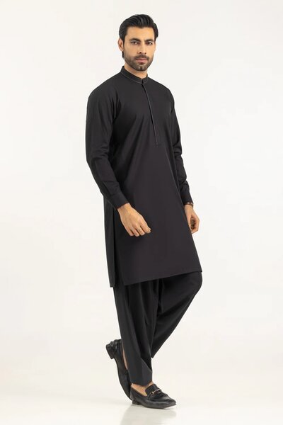 Regular Fit Embroidered Suits