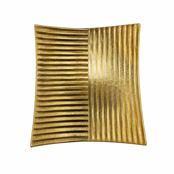 Deco-Platter Golden Square – Luxury Decorative Serving Tray for Dining & Home Décor