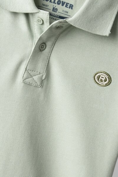 Boys Signature Sage Crest Polo