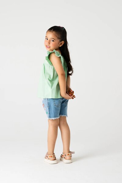 Pistachio Petal Cotton Top