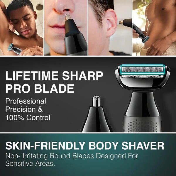 VGR - Professional 2-In-1 Body Groomer For Men