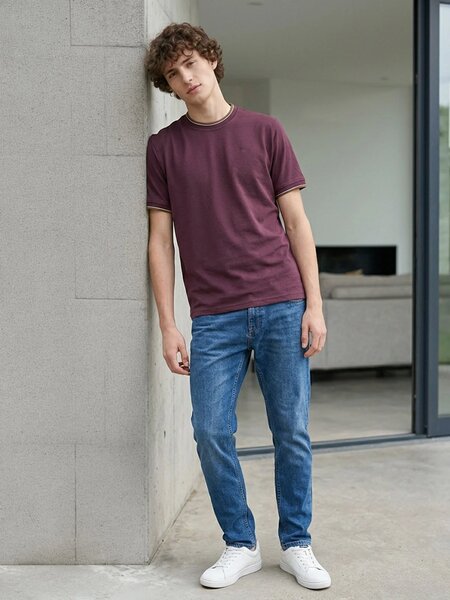 Maroon Basic T-Shirt (TEE-502)