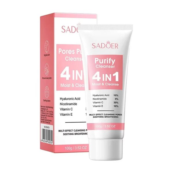 Sadoer - Pores Purify Cleanser 4 In 1 Moist & Cleanse