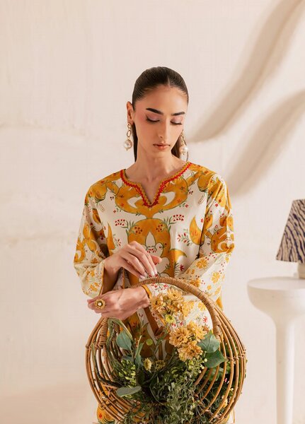 Day Dream by Rashid Textiles RTW Printed Lawn 2 Piece Suit RT26RDD Buttercup - Casual Collection